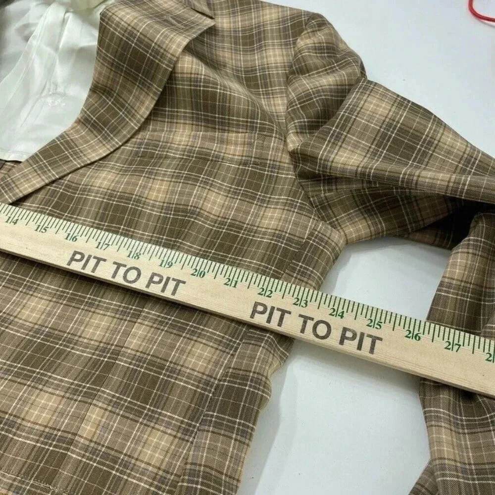 Jack Nicklaus Hart Shaffner & MarxBlazer Mens 46 Blazer plaid3643